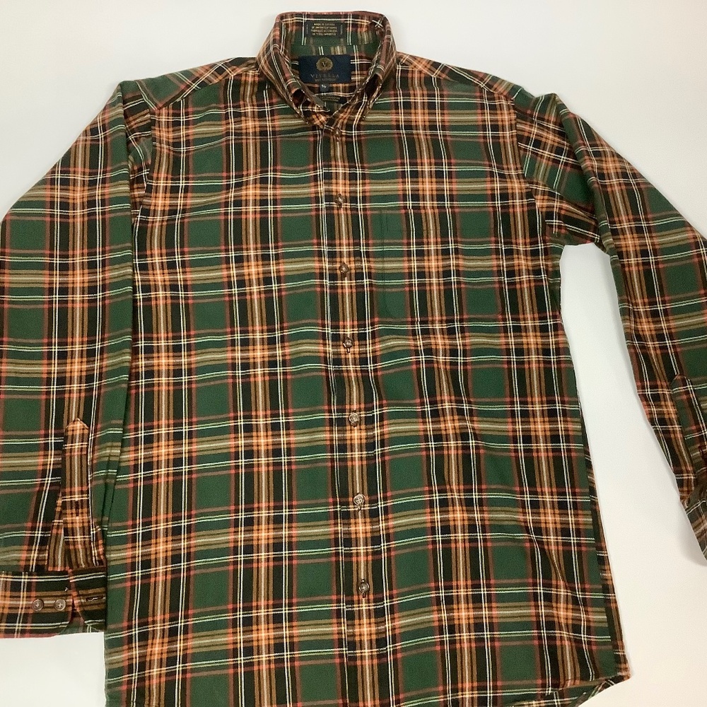 Viyella Sport Shirt Mens S  tartan plaid